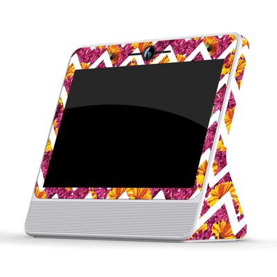 MightySkins Skin Compatible with Facebook Portal - Chevron Summer | Protective, Durable, and Unique Vinyl Decal wrap Cover | Easy to Apply, Remove, and Change Styles | Made in The USA