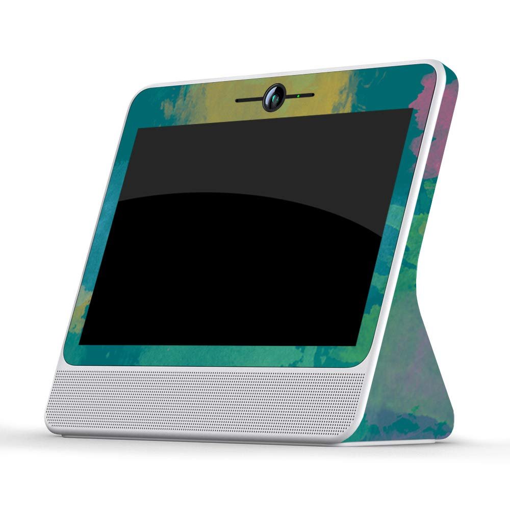 MightySkins Skin Compatible with Facebook Portal - Watercolor Blue | Protective, Durable, and Unique Vinyl Decal wrap Cover | Easy to Apply, Remove, and Change Styles | Made in The USA