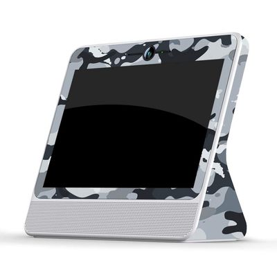 MightySkins Skin Compatible with Facebook Portal - Gray Camouflage | Protective, Durable, and Unique Vinyl Decal wrap Cover | Easy to Apply, Remove, and Change Styles | Made in The USA