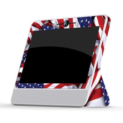 MightySkins Skin Compatible with Facebook Portal - Patriot | Protective, Durable, and Unique Vinyl Decal wrap Cover | Easy to Apply, Remove, and Change Styles | Made in The USA