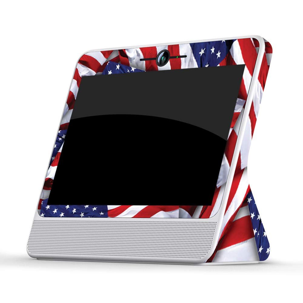 MightySkins Skin Compatible with Facebook Portal - Patriot | Protective, Durable, and Unique Vinyl Decal wrap Cover | Easy to Apply, Remove, and Change Styles | Made in The USA