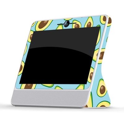 MightySkins Skin Compatible with Facebook Portal - Blue Avocados | Protective, Durable, and Unique Vinyl Decal wrap Cover | Easy to Apply, Remove, and Change Styles | Made in The USA