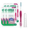 GUM Proxabrush Go-Betweens - Moderate - Interdental Brushes - Soft Bristled Dental Picks for Plaque Removal Health - Safe for Braces & Dental Devices, 10ct (Pack of 6) view 1