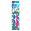 GUM Monsterz Jr Kids Toothbrush, Soft Bristled Childrens Toothbrush with Suction Cup, for Ages 5+, 2 Count(Pack of 6) view 2