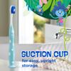 GUM Monsterz Jr Kids Toothbrush, Soft Bristled Childrens Toothbrush with Suction Cup, for Ages 5+, 2 Count(Pack of 6) view 4