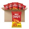 Cheez-It Snap'd Cheese Cracker Chips, Thin Crisps, Lunch Snacks, Double Cheese, 21.6oz Case (6 Pouches) view 1