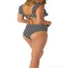 Raisins Del Mar Stripe Paradise Flounce Top White view 4