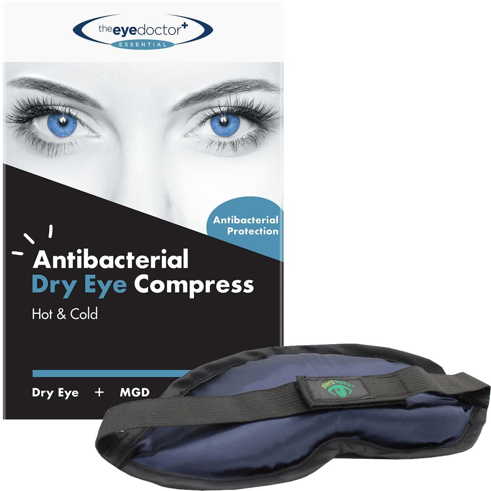 The Eye Doctor Essential  Hot Eye Compress Heat Bag for Dry Eye, Blepharitis and MGD - Safe to Heat in a Microwave  Hot and Cold Eye Compress