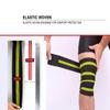 1Pair 2M*8CM Fitness Pressurized Straps Gym Weight Lifting Leg Knee Compression Training Wraps Elastic Bandages (Black with Yellow) view 2