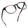 LifeArt Blue Light Blocking Glasses, Anti Eyestrain, Computer Reading Glasses, Gaming Glasses, TV Glasses for Women, Anti Glare (Blue Floral, No Magnification) view 1
