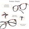 LifeArt Blue Light Blocking Glasses, Anti Eyestrain, Computer Reading Glasses, Gaming Glasses, TV Glasses for Women, Anti Glare (Floral, No Magnification) view 2