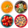 GET FRESH Bamboo Bowls 4 Pack, Bamboo Fiber Dinnerware Set, Non-toxic Bamboo Dinnerware Multiple Colors, Bamboo Fiber Bowls for Healthy Dining view 2