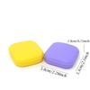 Honbay 2PCS Portable Travel Contact Lens Case Kit Mini Contact Lens Box with Mirror (purple + yellow) view 2