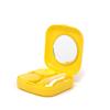 Honbay 2PCS Portable Travel Contact Lens Case Kit Mini Contact Lens Box with Mirror (purple + yellow) view 3