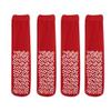 Nobles XXXL Extra Wide Bariatric Non Skid Slipper Socks for Swollen Feet and Edema -XXXL Extra Wide (4 Pairs Red) view 2