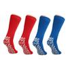 Nobles XXXL Extra Wide Bariatric Non Skid Slipper Socks for Swollen Feet and Edema -XXXL Extra Wide (4 Pairs 2 Blue 2 Red) view 1