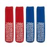 Nobles XXXL Extra Wide Bariatric Non Skid Slipper Socks for Swollen Feet and Edema -XXXL Extra Wide (4 Pairs 2 Blue 2 Red) view 2