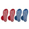 Nobles XXXL Extra Wide Bariatric Non Skid Slipper Socks for Swollen Feet and Edema -XXXL Extra Wide (4 Pairs 2 Blue 2 Red) view 4
