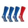 Nobles XXXL Extra Wide Bariatric Non Skid Slipper Socks for Swollen Feet and Edema -XXXL Extra Wide (4 Pairs 3 Blue 1 Red) view 1