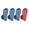 Nobles XXXL Extra Wide Bariatric Non Skid Slipper Socks for Swollen Feet and Edema -XXXL Extra Wide (4 Pairs 3 Blue 1 Red) view 3