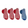Nobles XXXL Extra Wide Bariatric Non Skid Slipper Socks for Swollen Feet and Edema -XXXL Extra Wide (4 Pairs 3 Red 1 Blue) view 4