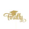 Finally Cake Topper, Graduation Cake Topper, Congrats Grad, Graduation Party view 1