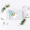 Andaz Press Christmas Classic Gift Tags, Snowy Woodland Fox with Winter Hat, Merry Christmas, to from, 20-Pack view 3