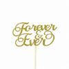 Forever and Ever Cake Topper, Mr and Mrs Cake Topper, Wedding Cake Topper, Bridal Shower Cake Topper view 3