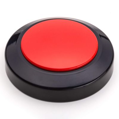 Talking Clock for Visually impaired, Blind, Elderly. Large and high Contrast (Red)