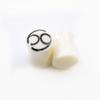 BodyJewelryOnline Unisex Organic Horn Ear Plugs, Tunnel Earrings, Piercing Stretchers, Hypoallergenic Supplies, 6G, White, 69 Number Design view 2