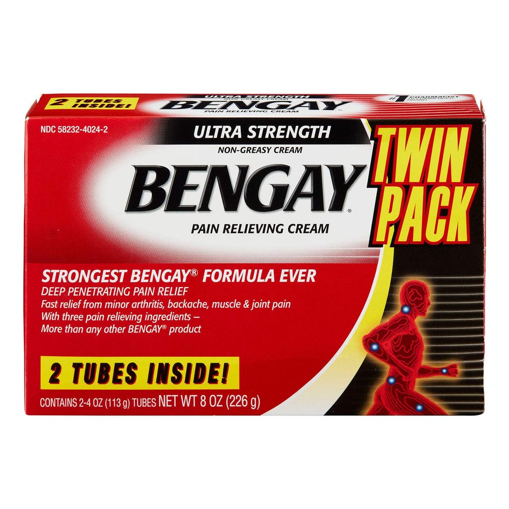 Bengay Ultra Strength Pain-Relieving Cream 4 oz., /2 pk. (8 Oz Total)