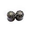 Pair of Ear Plugs Made of Organic Horn Bone with Spiderweb Design 9/16 Inches