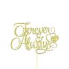 Forever and Always Cake Topper, Wedding Cake Topper, Mr and Mrs, Bridal Shower view 1