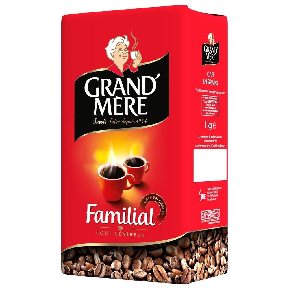 Grand Mere Grains Familial Caf 1Kg(Grand Mere Familial Coffee Beans 1kg)