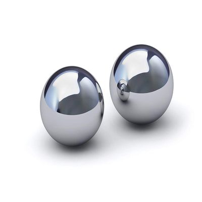 1.9" Stainless Steel Baoding Balls with Carry Pouch.Chinese Massage Health Balls for Hand Exercise Therapy and Stress Relief