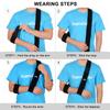 supregear Arm Sling, Adjustable Arm Support Strap, Lightweight Shoulder Immobilizer for Injured Elbow, Broken Collarbone, Torn Rotator Cuff, Dislocation or AC Separation, Left Right, Men Women view 2