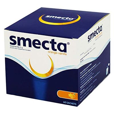 Smecta IPSEN Original Smecta 3g Product of France 60 sachets Natural Treatment of Acute Diarrhea