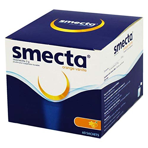 Smecta IPSEN Original Smecta 3g Product of France 60 sachets Natural Treatment of Acute Diarrhea