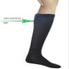 Yomandamor 3 Pairs Mens Cotton Diabetic Over the Calf Dress Socks with Seamless Toe Size 10-13 view 2