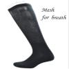 Yomandamor 3 Pairs Mens Cotton Diabetic Over the Calf Dress Socks with Seamless Toe Size 10-13 view 4