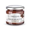 CAMPO D'ORO CHOCOLATE SPREAD 180 Gr. Dark chocolate sweet cream Modica PGI. Dark Chocolate spread with milk. Italian chocolate, chocolate butter for breakfast. Italian specialities. 100% Made in italy view 1