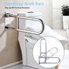 29.5 INCH Toilet Grab Bar Stainless Steel Handicap Rails Grab Bars Bathroom Support for Elderly Bariatric Disabled Commode Safety Hand Railing Guard Frame Shower Assist Aid Handrails Hand Grips view 2