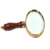 Schooner Bay Co.- 9-1/4" Brass and Wood Antique Magnifying Glass and Storage Case Reproduction view 4