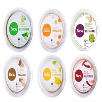Baba Small Batch Organic Hummus (8 oz, 6 Pack) - Zero Preservatives, USDA Organic, Gluten Free, Vegan, Non-GMO, Cholesterol Free (All 6 Baba Flavors)