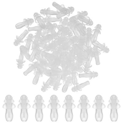 SUPVOX 40pcs Silicone Earplugs Soft Ear Protection Earplugs Water-Proof Ear Plugs Noise Reducing (Transparent)