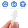 SUPVOX 40pcs Silicone Earplugs Soft Ear Protection Earplugs Water-Proof Ear Plugs Noise Reducing (Transparent) view 4