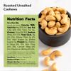 NUTS U.S.  Roasted and Unsalted Cashews | Whole Kernels (80%) and Pieces | Just Right Crispy and Delicious | Natural Cashews!!! (1 LB) view 2