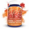 Nootropics Depot Caffeine and L-Theanine Capsules | 60 Count | Contains 200mg of Caffeine and 100mg of L-Theanine | Natural Supplement | Energy Booster | Mental Focus + Alertness | Coffee Alternative view 1