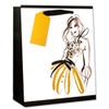 Simon Elvin Glitter Cute Female Gift Bags (Pack Of 6) (One Size) (White/Black/Gold) view 1