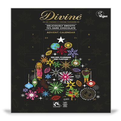 Divine Chocolate Dark Chocolate Advent Calendar